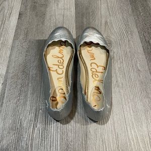 Sam Edelman Metallic Silver Ballet Flats